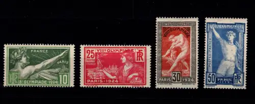 Frankreich 169-172 mit Falz Motiv Sport #DCZ82