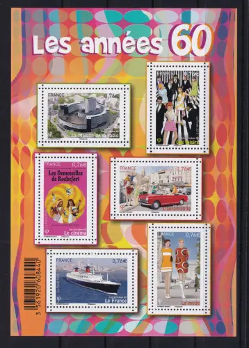 Frankreich 6153-6158 postfrisch Block 209 #DCO08