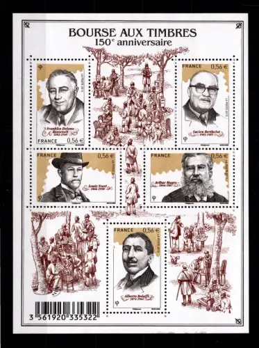 Frankreich 4859 - 4863 postfrisch Block 126 #DCN38