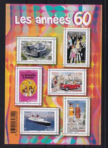 Frankreich 6153-6158 postfrisch Block 209 #DCO09