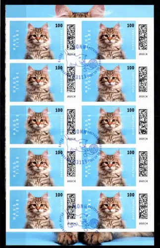 BRD Bund FB 124 gestempelt als Folienblatt #DDX21