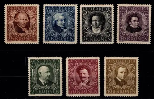 Österreich 418 B, 419 A- 424 A postfrisch #DDW76