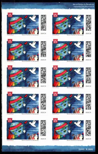 BRD Bund FB 127 postfrisch als Folienblatt #DDX06