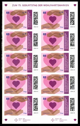 BRD Bund FB 134 postfrisch als Folienblatt #DDX11