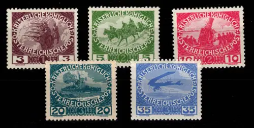 Österreich 180-184 mit Falz #DDW72