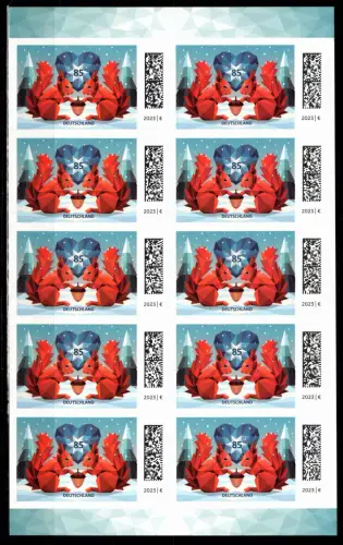 BRD Bund FB 132 postfrisch als Folienblatt #DDX08