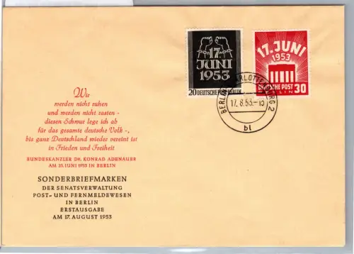 Berlin 110-111 als Ersttagsbrief #DDW38