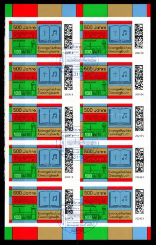 BRD Bund FB 133 gestempelt als Folienblatt #DDX22