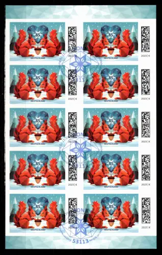 BRD Bund FB 132 gestempelt als Folienblatt #DDX09