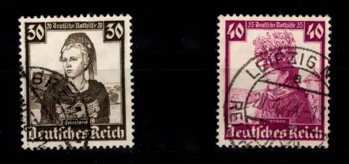 Deutsches Reich 596, 597 gestempelt #DDX47