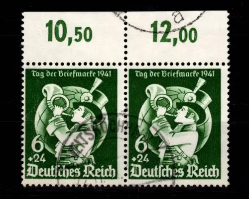 Deutsches Reich 762 im Paar OR gestempelt #DDX95