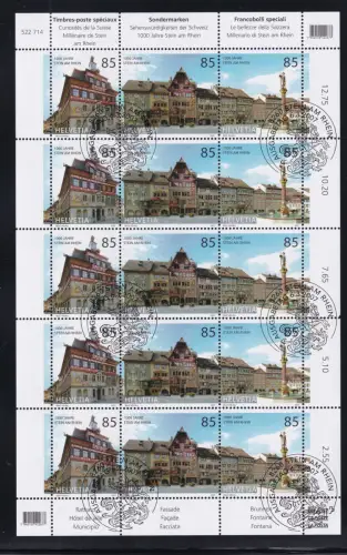 Schweiz 1994-1996 ZD gestempelt im Kleinbogen #DDY98