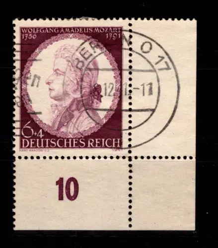 Deutsches Reich 810 Eckrand gestempelt #DDY24