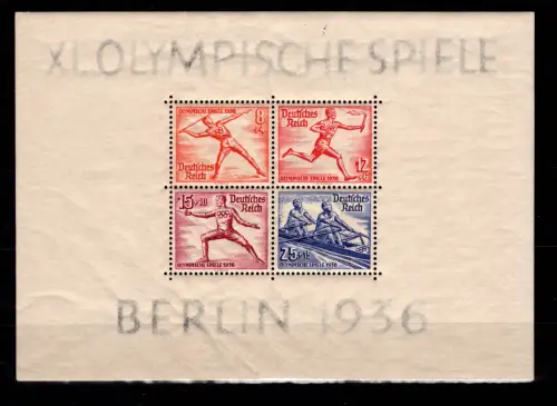 Deutsches Reich Block 6 z postfrisch dickes Papier - dicker als 0,19 mm #DDY87