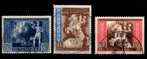 Deutsches Reich 820- 822 gestempelt #DDY37