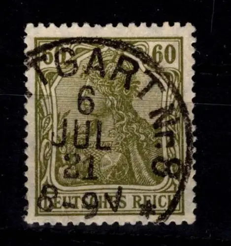 Deutsches Reich 147 gestempelt geprüft Infla Berlin #DDA75