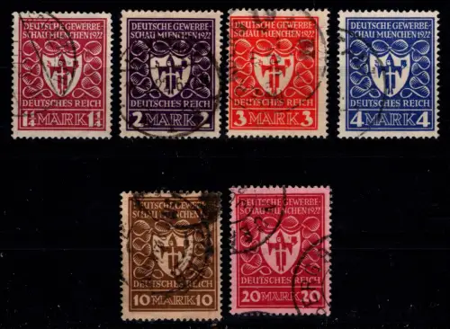 Deutsches Reich 199-204 gestempelt geprüft Infla Berlin #DDA81