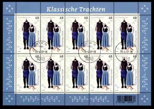 Österreich 3338 Kleinbogen gestempelt EST Wien #DDY82