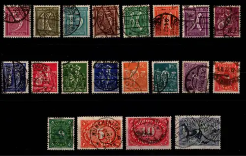 Deutsches Reich 177-196 gestempelt alle geprüft Infla Berlin #DDA87