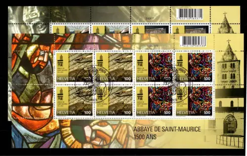 Schweiz 2375-2378 gestempelt als Kleinbogensatz #DDZ09