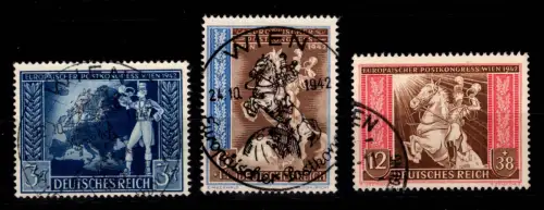 Deutsches Reich 820- 822 gestempelt #DDY36
