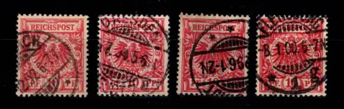 Deutsches Reich 47 b/c/d/e gestempelt alle geprüft bzw. Typenprüfung #DDA03