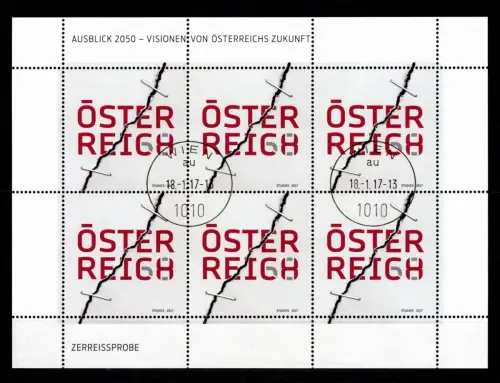 Österreich 3322 Kleinbogen gestempelt EST Wien #DDY83