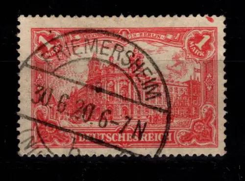 Deutsches Reich A113 b gestempelt geprüft Infla Berlin #DDA48