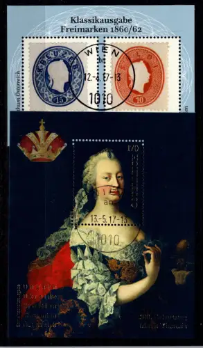 Österreich Block 94, 95 gestempelt EST Wien #DDY78