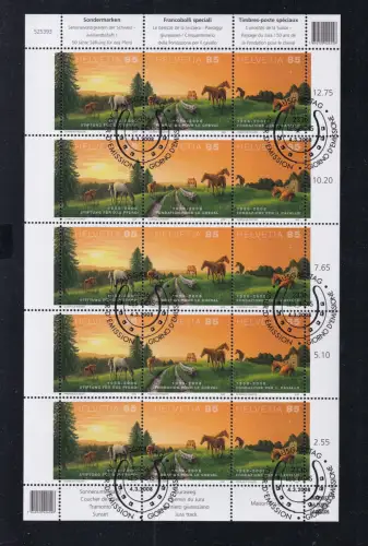Schweiz 2047-2049 gestempelt als Kleinbogen #DDZ08