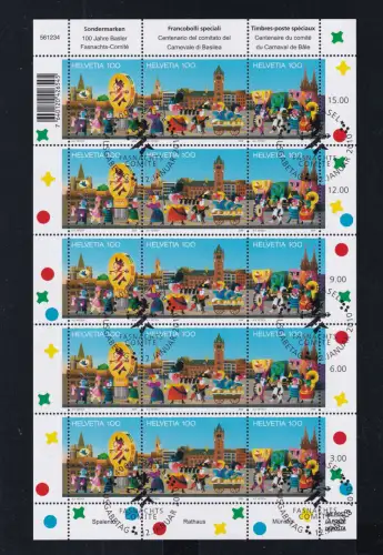 Schweiz 2137-2139 gestempelt als Kleinbogen #DDZ06