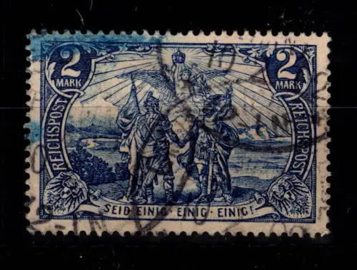 Deutsches Reich 64 II gestempelt doppelt tiefst geprüft Jäschke BPP #DDA11