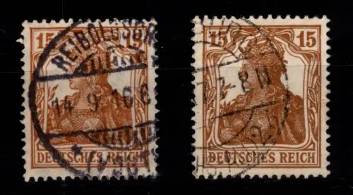 Deutsches Reich 100 a/b gestempelt tiefst geprüft Infla Berlin #DDA41