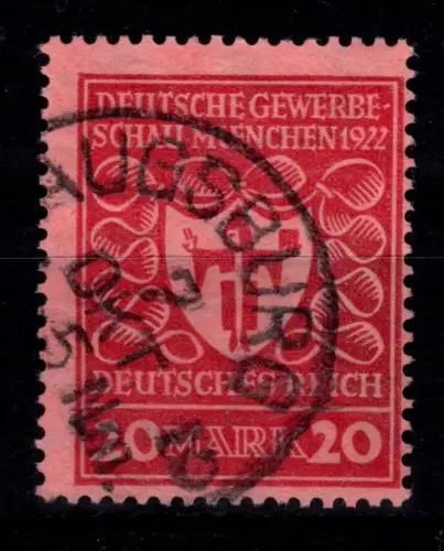 Deutsches Reich 204 b gestempelt geprüft Tworek BPP #DDA80