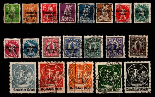 Deutsches Reich 119-138 I gestempelt geprüft Infla Berlin #DDA60