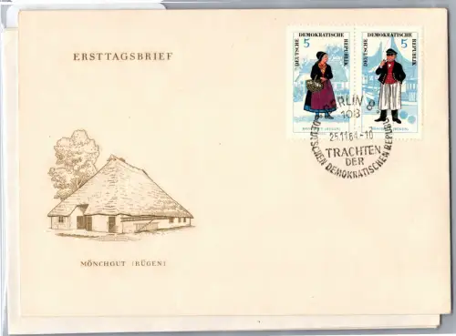 DDR 1074-1079 als Ersttagsbrief Zusammendrucke komplett #DDZ11