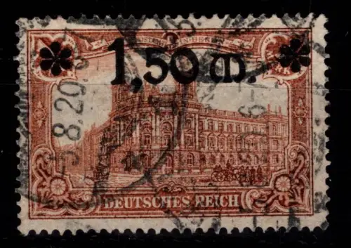 Deutsches Reich 117 gestempelt geprüft Infla Berlin #DDA56