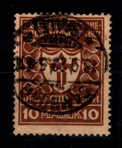 Deutsches Reich 203 b gestempelt geprüft Tworek BPP #DDA79