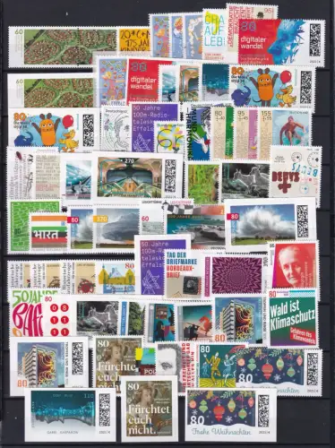 BRD Jahrgang 2021 komplett inkl. Selbstklebender postfrisch #DAR88