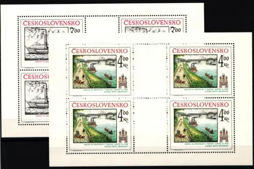 Tschechoslowakei 2677-2678 postfrisch als Kleinbögen #JI532