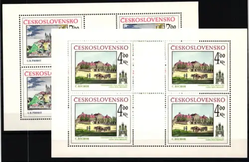 Tschechoslowakei 2622-2623 postfrisch als Kleinbögen #JI579