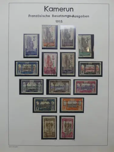Kamerun Partie 1915-1917 gestempelt, 2.300 € KW auf Seiten #LZ863