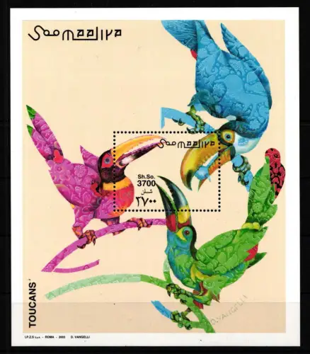 Somalia Block Tukane postfrisch #HV198
