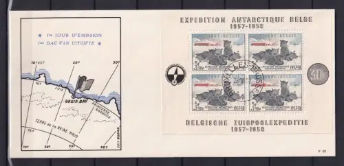 Belgien Block 25 gestempelt als FDC #OV218