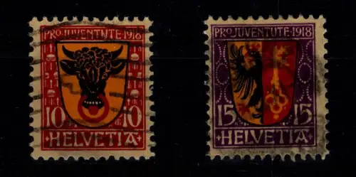Schweiz 143-144 gestempelt #OV261