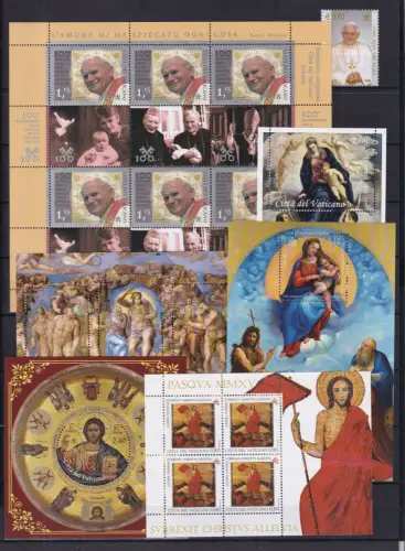 Vatikan Lot postfrisch nur Euro Werte #OV336