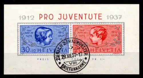 Schweiz Block 3 gestempelt #OV267