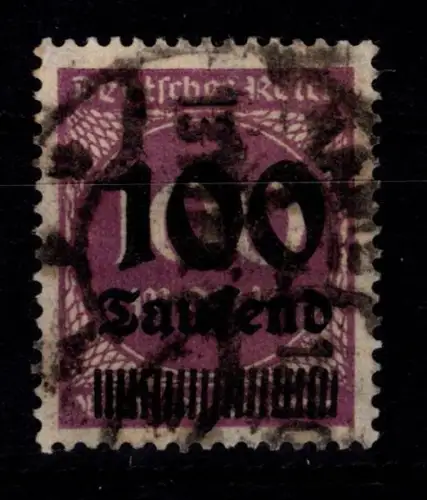 Deutsches Reich 289 b gestempelt Infla geprüft #DEE83