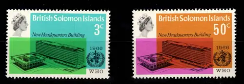Britisch Solomon Islands 156-157 postfrisch #DCR27