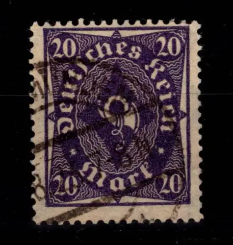 Deutsches Reich 230 W gestempelt Infla geprüft #DEF30